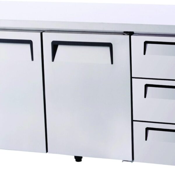 Turbo Air | Fridge & Freezer | KUR18-3: 3 Door or Turbo Air | Fridge & Freezer | KUF18-3: 3 Door